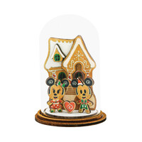 Disney Enchanting Dome - Mickey and Minnie with Gingerbread House - Home For Christmas