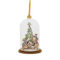 Disney Enchanting Hanging Dome Ornament - Winnie The Pooh - Altogether At Christmas