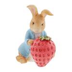 Beatrix Potter Peter Rabbit Figurine - Peter Rabbit With Strawberry