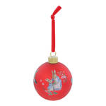 Beatrix Potter Peter Rabbit Christmas - Peter & Family Red Festive Bauble