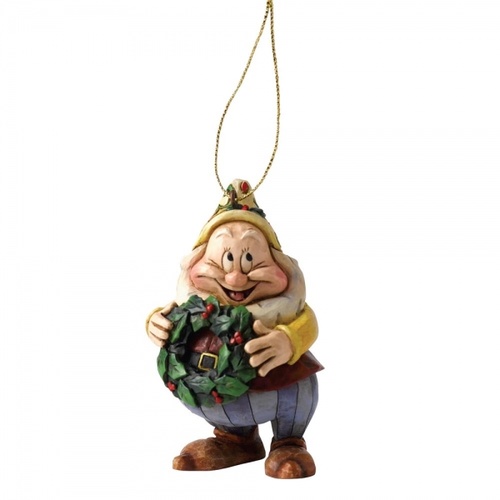 Jim Shore Disney Traditions - Snow White & The Seven Dwarfs - Happy Hanging Ornament