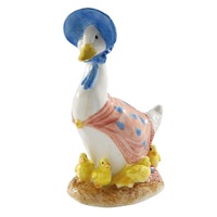Beatrix Potter Jemima Puddle-Duck With Ducklings Ceramic Figurine