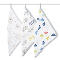 aden & anais Muslin Washcloths 3 Pack - Leader Of The Pack