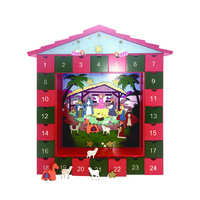 Religious Gifting Christmas Advent Calendar - Wooden Interactive Nativity Scene