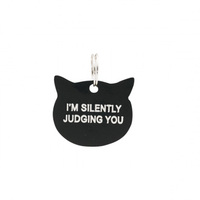 Say What? Cat Tag - Silently Judging