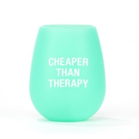 Say What? Silicone Wine Cup - Cheaper Than Therapy