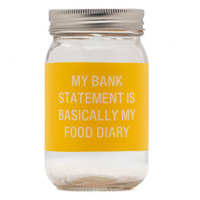 Say What? Glass Jar Bank - My Bank Statement…