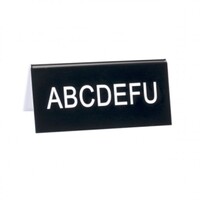 Say What? Desk Sign Small - Abcdefu
