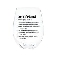 De.fined Wine Glass - Best Friend
