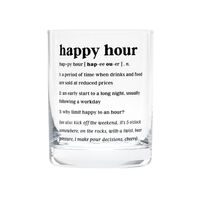 De.fined Rocks Glass - Happy Hour