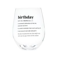 De.fined Wine Glass - Birthday
