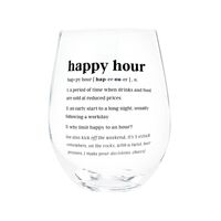 De.fined Wine Glass - Happy Hour