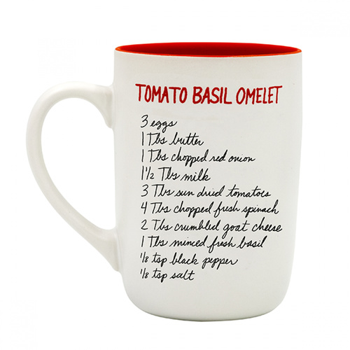Recipease Brunch Mug - Tomato Basil Omelette
