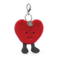 Jellycat Amuseable - Heart Bag Charm - Red