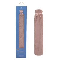 Aroma Home Long Hot Water Bottle - Pink Faux Fur