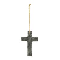 Amalfi Cross Wall Sculpture - Black