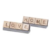 Emporium Home And Love Scrabble - Set Of 2