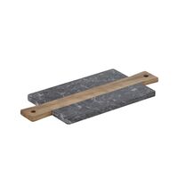 Davis & Waddell Coleman Marble and Acacia Cheese Board - Black 37x16cm