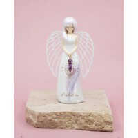 You Are An Angel Figurine 155mm - Amethyst Crystal - Protection