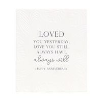 Anniversary Verse Plaque by Splosh - Always