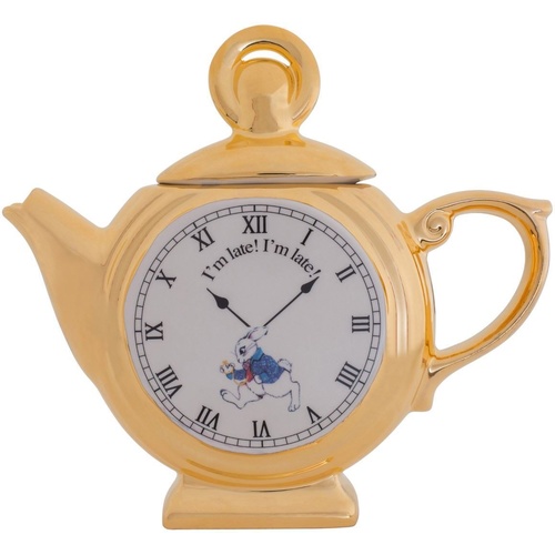 Cardew Design Alice in Wonderland 295ml Teapot - White Rabbit Pocket Watch
