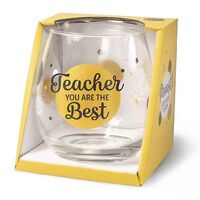Cheers Stemless Wine Glass - Teacher