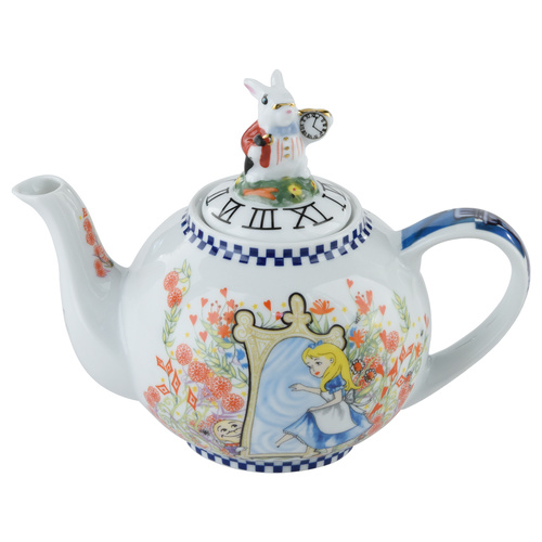 Alice Through The Looking Glass Teapot with White Rabbit Lid 530ml