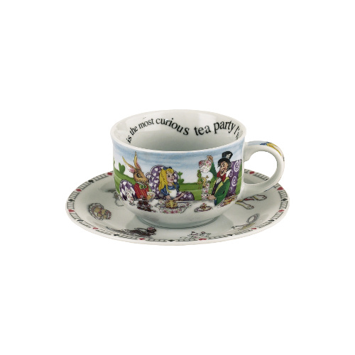 Cardew Design Alice In Wonderland Teacup and Saucer - Set of 2