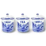 Spode Blue Italian - Set of 3 Canisters