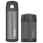 Thermos Funtainer Drink Bottle & Food Jar Bundle - Charcoal