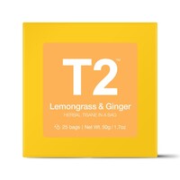 T2 Teabags x25 Gift Box - Lemongrass and Ginger
