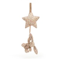 Jellycat Bunny Star Pull Musical - Blossom Bea Beige