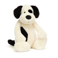 Jellycat Puppy - Bashful Black & Cream - Really Big