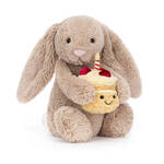 Jellycat Bashful Beige 'Birthday' Bunny
