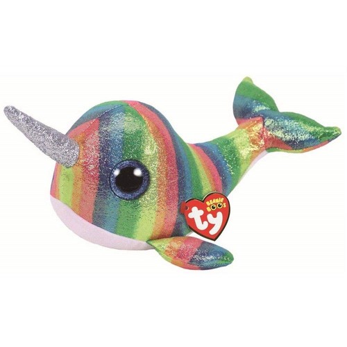 Beanie Boos - Nori the Rainbow Narwhal Medium