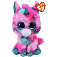 Beanie Boos - Gumball the Pink and Aqua Unicorn Medium