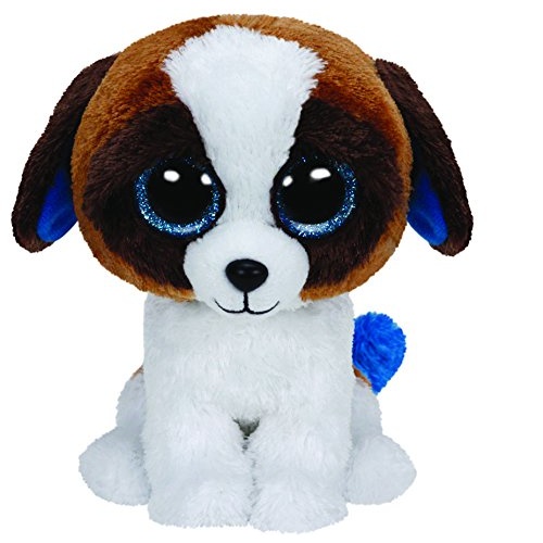 Beanie Boos - Duke the Brown White Dog Medium