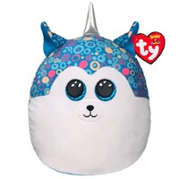 Beanie Boos Squish-a-Boo - Helena the Blue Husky with Horn 14"