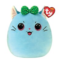 Beanie Boos Squish-a-Boo - Kirra the Blue Cat with Bow 10"