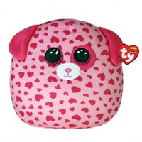 Beanie Boos Squish-a-Boo - Tickle The Pink Dog 10"