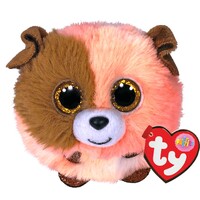 Beanie Boos Puffies - Mandarin the Orange and Brown Dog