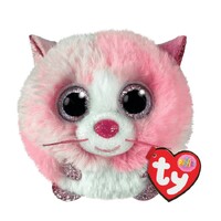 Beanie Boos Puffies - Tia The Pink Valentine Cat
