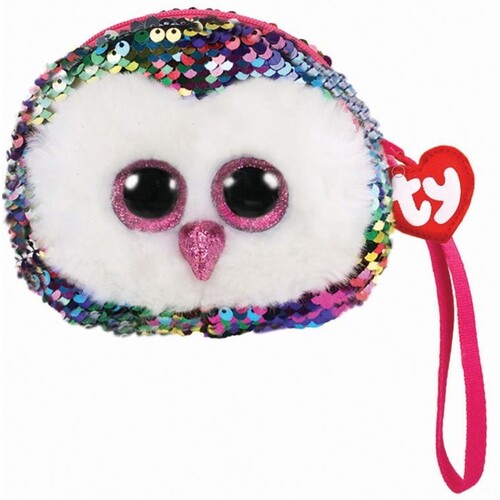 Beanie Boos Sequin Wristlet - Owen the Multicolour Owl