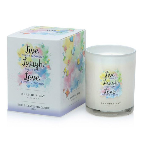Bramble Bay Inspiration Candle - Live Laugh Love
