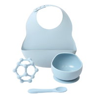 Baby Silicone Dinner Set Blue By Splosh