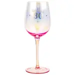 Holographic Wine Glass - 30th