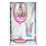 Holographic Wine & Shot Glass Set - 18th