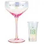 Holographic Coupe & Shot Glass Set - 18th
