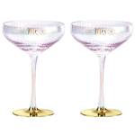 Holographic Coupe Glass Set - Mr & Mrs