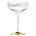 Holographic Coupe Glass - Bride To Be